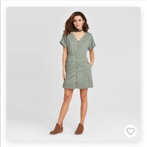 Universal Thread Green Zip-Up Dress (Unworn)